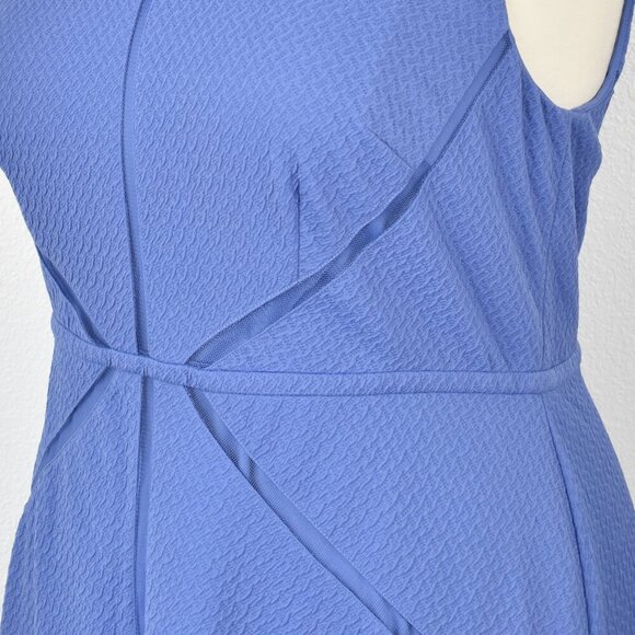 Adrianna Papell Mesh trim Fit and Flare Dress - 16W - Picture 3 of 9